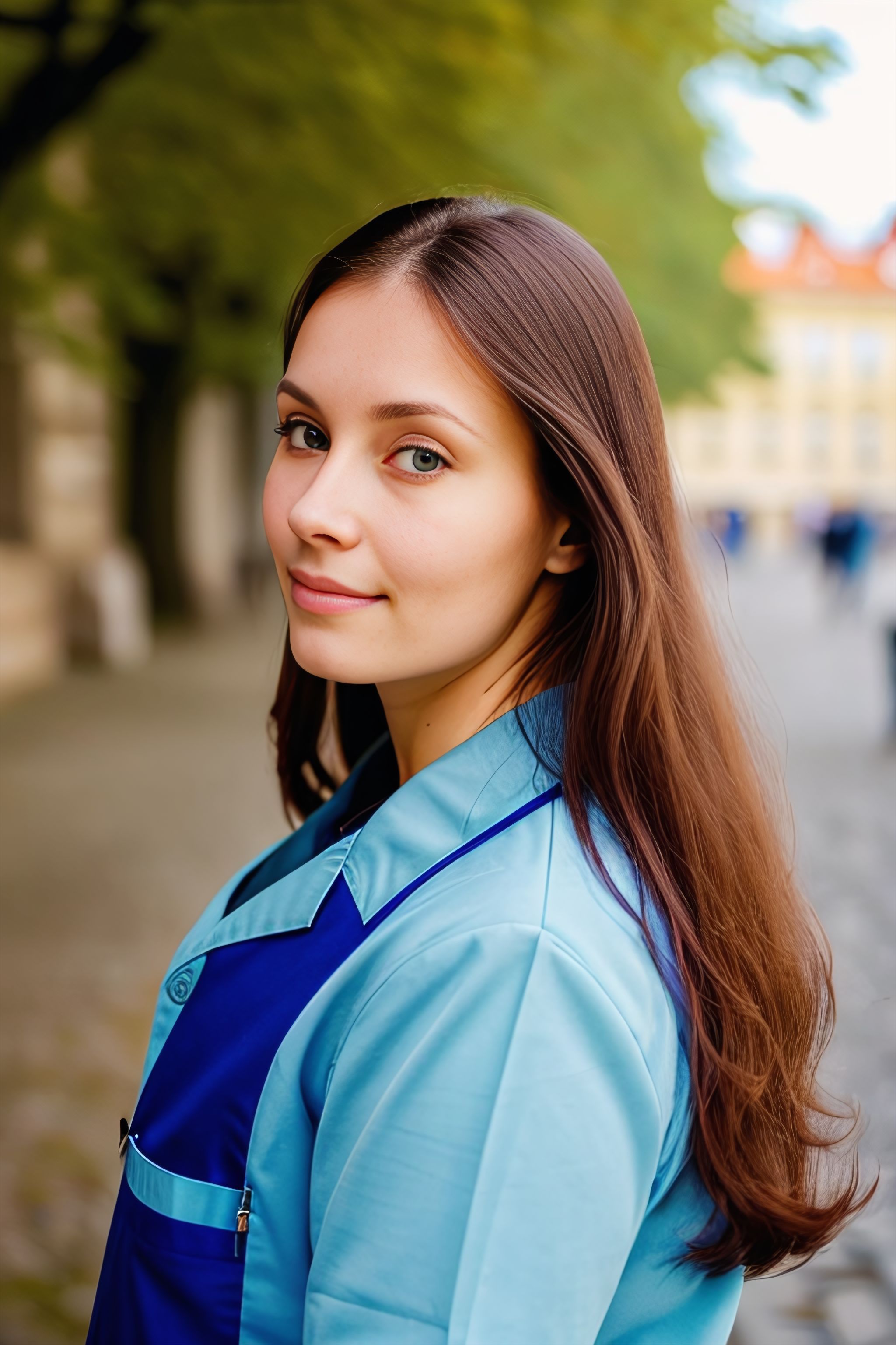 Portrait generated with Stable Diffusion.